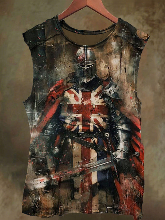 Unisex Cross Faith Print Casual Cotton Tank Top