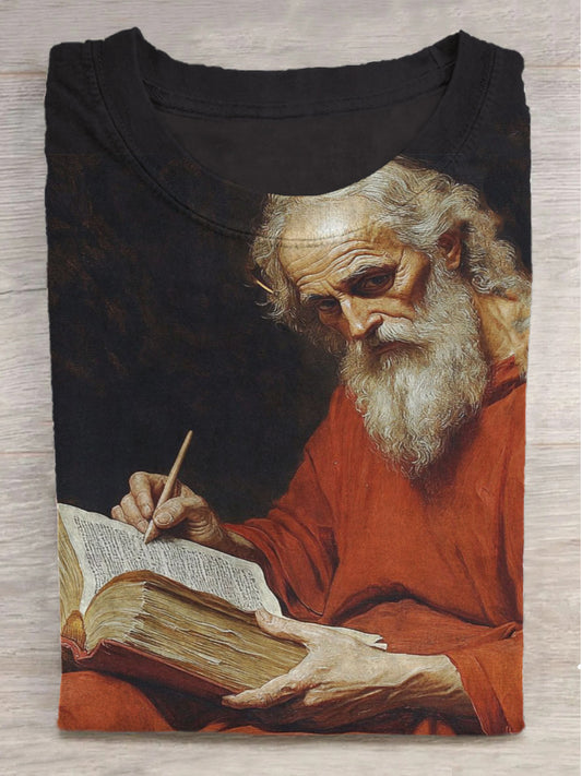 Pope's Record Stamp Crew Neck Short Sleeve T-Shirt