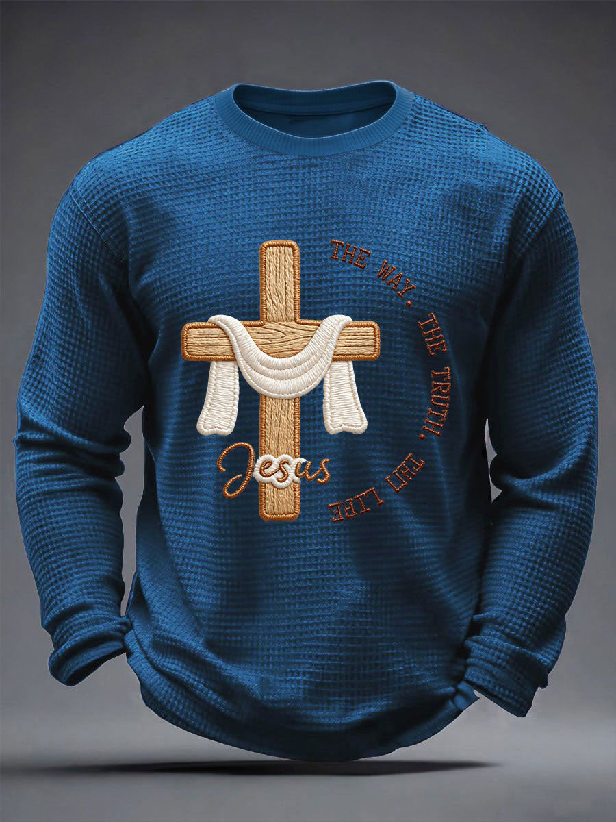 Men's Jesus Print Casual T-Shirt