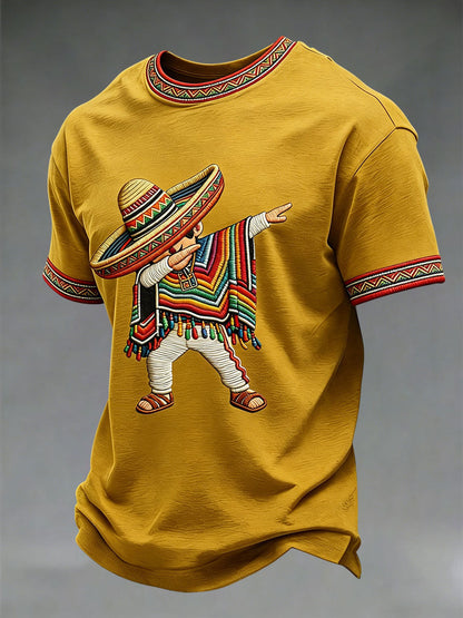 Men's Cinco de Mayo Print Casual T-Shirt