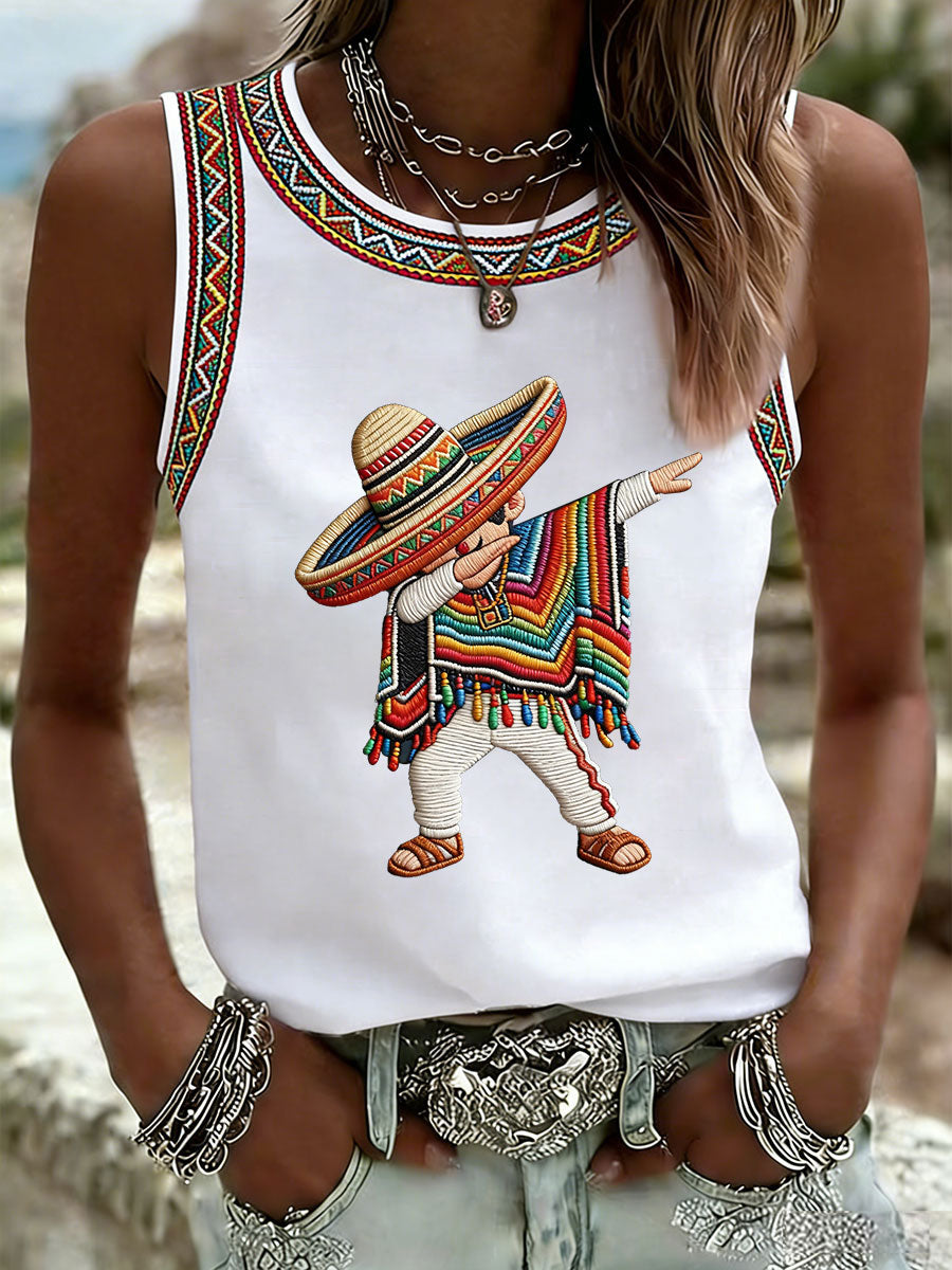 Women's Cinco de Mayo Print Vest