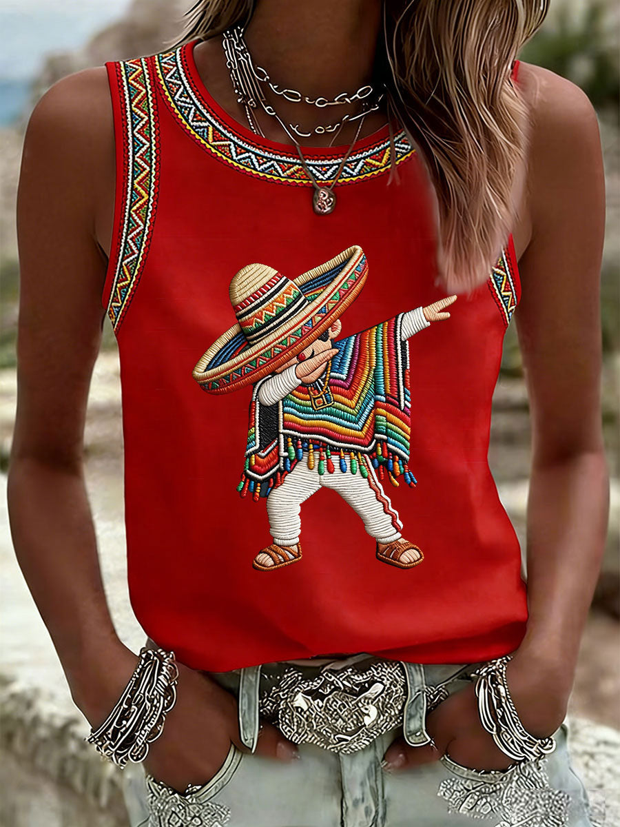 Women's Cinco de Mayo Print Vest