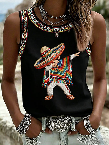 Women's Cinco de Mayo Print Vest