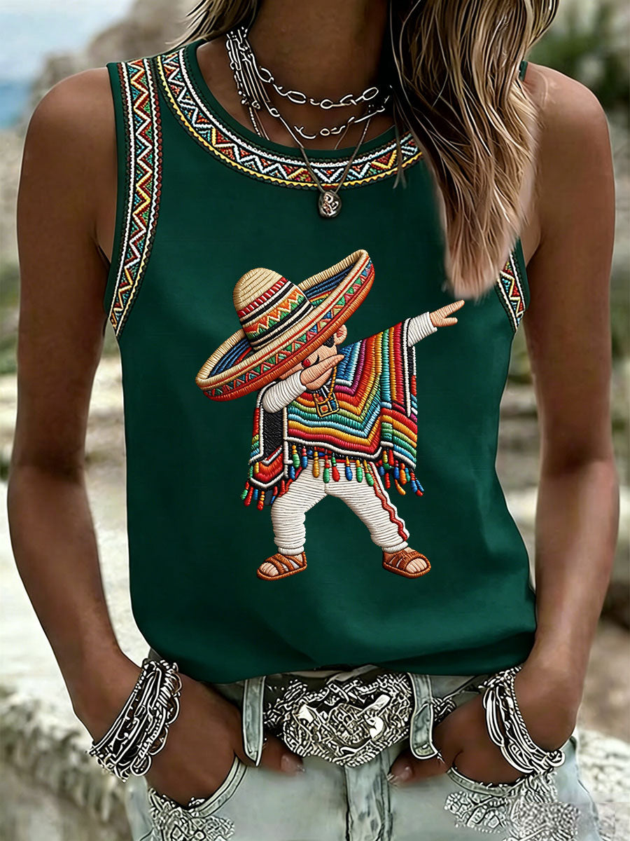 Women's Cinco de Mayo Print Vest