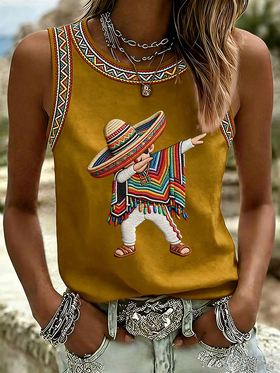 Women's Cinco de Mayo Print Vest