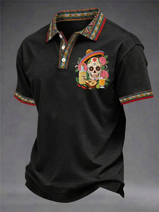 Men's Cinco De Mayo Print Short-Sleeve Top