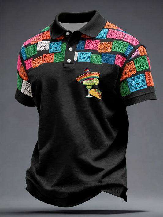 Men's Funny Cinco De Mayo Drinks Printed Casual Tops