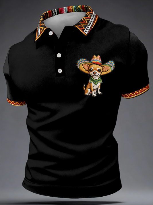 Men's Mexican Cinco de Mayo Printed polo shirt