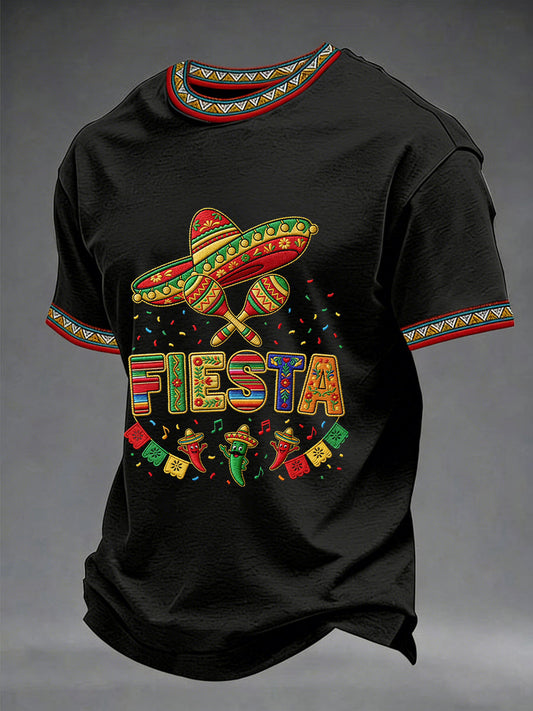 Men's Cinco De Mayo Print Short-Sleeve T-shirt