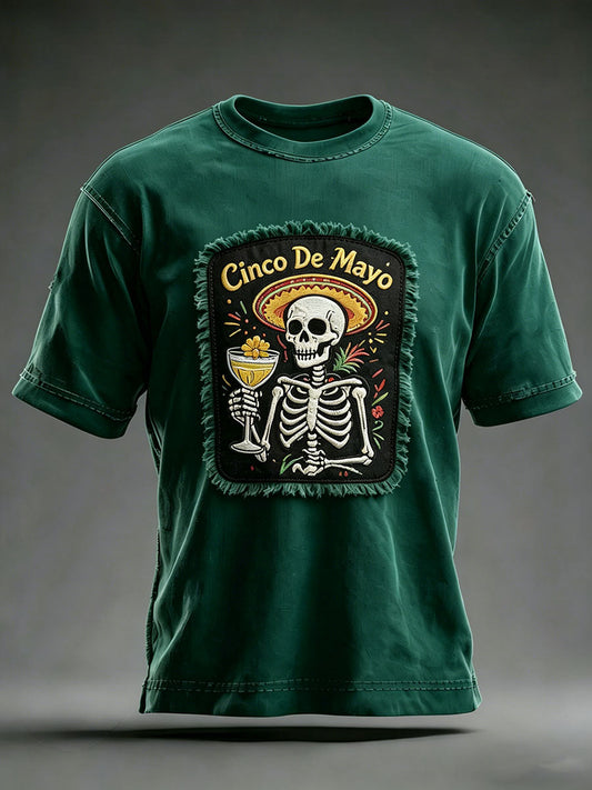 Men's Cinco de Mayo Printed Casual T-Shirt