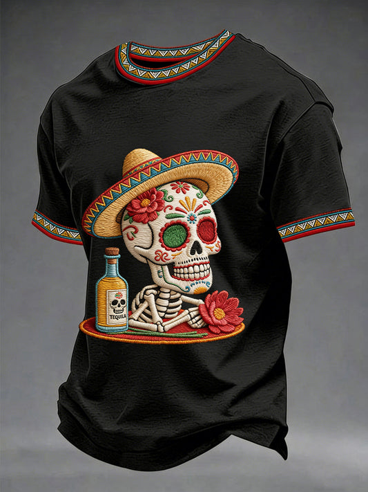 Men's Cinco De Mayo Print Short-Sleeve T-shirt