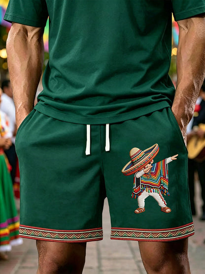 Men's Cinco de Mayo Printed Casual Shorts