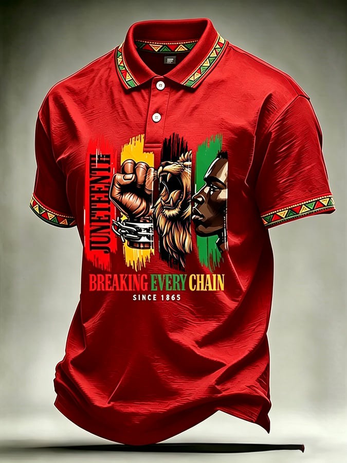 Men's Juneteenth 1865 Printed Shirt