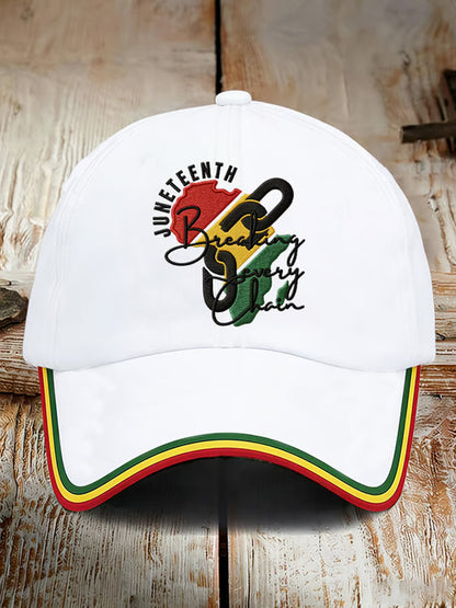Unisex Juneteenth Breaking Every Chain Print Hat