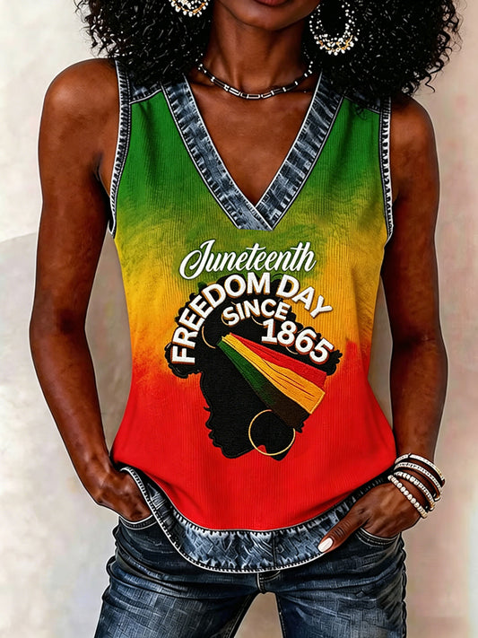 Women's Juneteenth Art  Vest