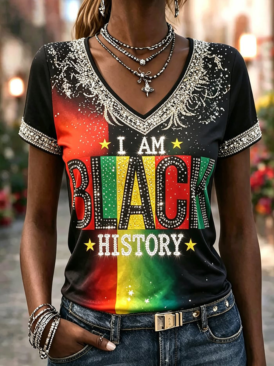 Women's Juneteenth Print T-shirt