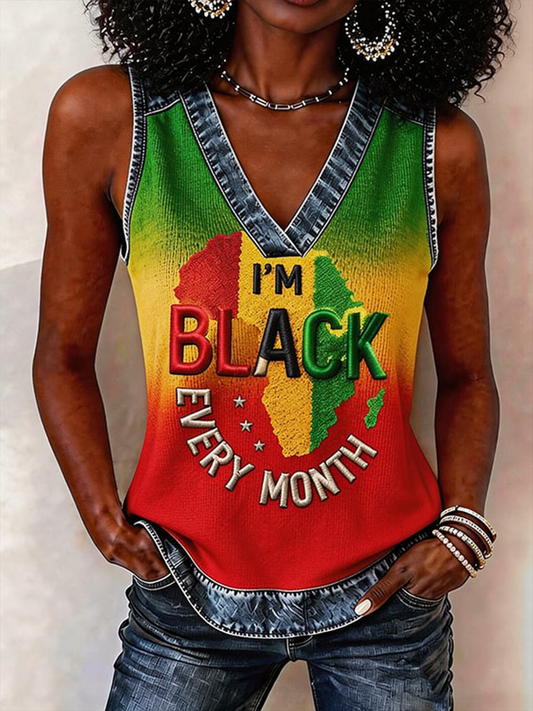 Women's I'm Black Every Month Vest
