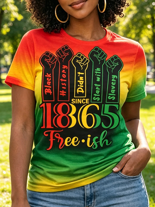 Women's Juneteenth Since 1965 Free·ish Short-sleeved T-shirt