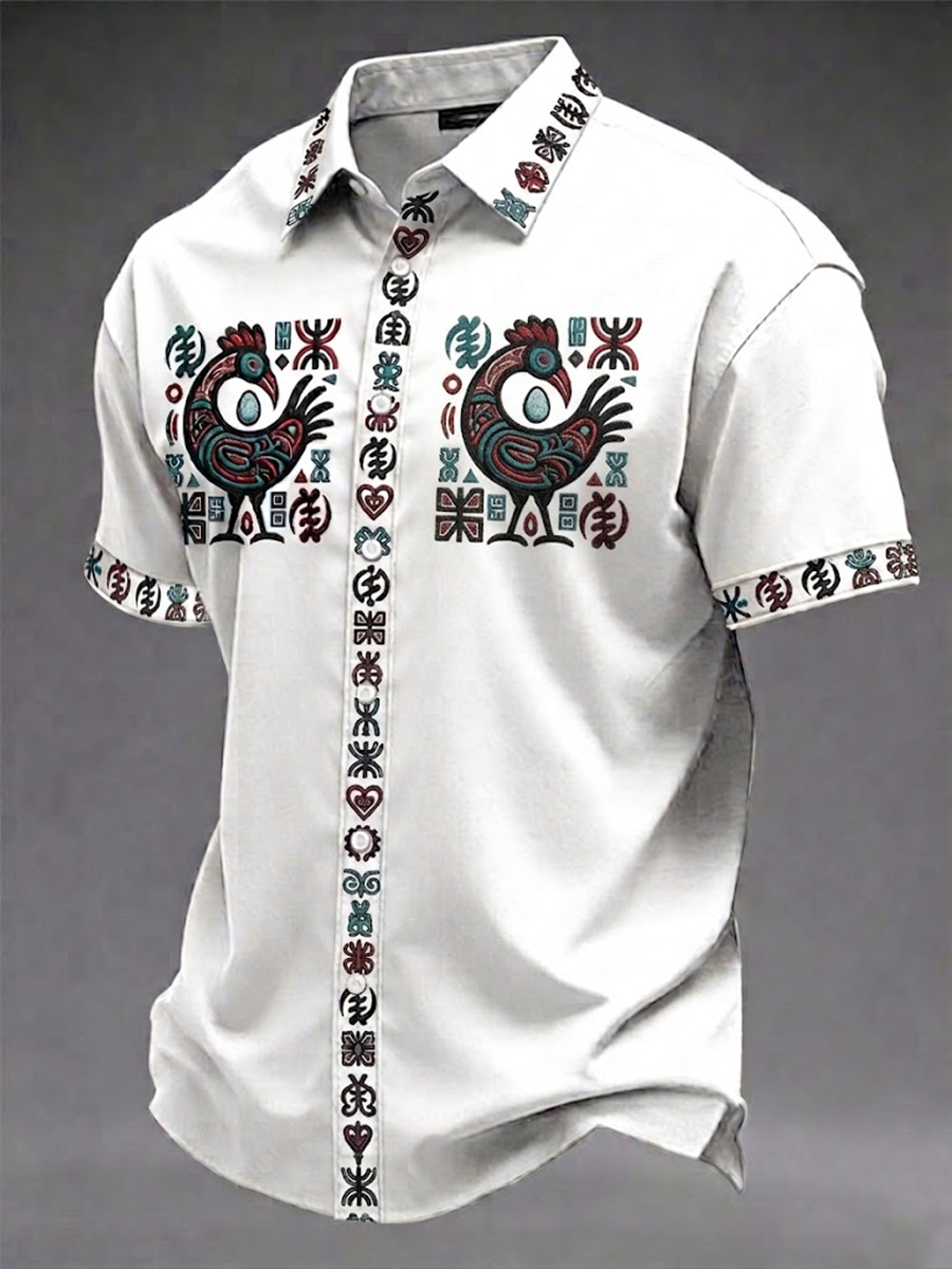 Men's Sankofa Short Sleeve Shirt