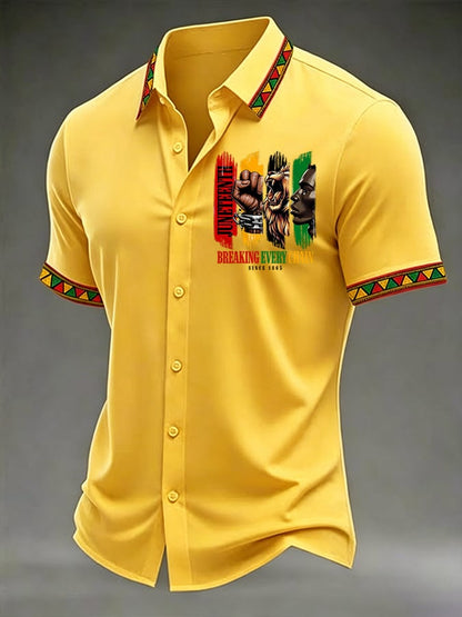 Men's Juneteenth 1865 Printed Shirt