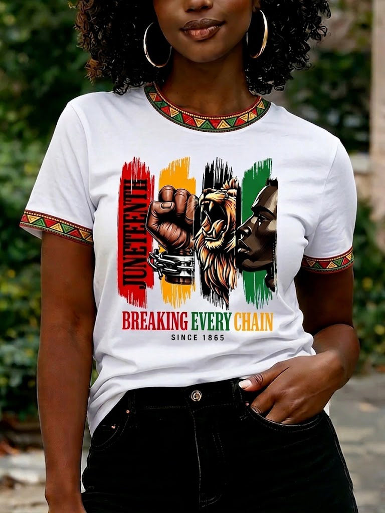 Women's Juneteenth 1865 Printed T-shirt