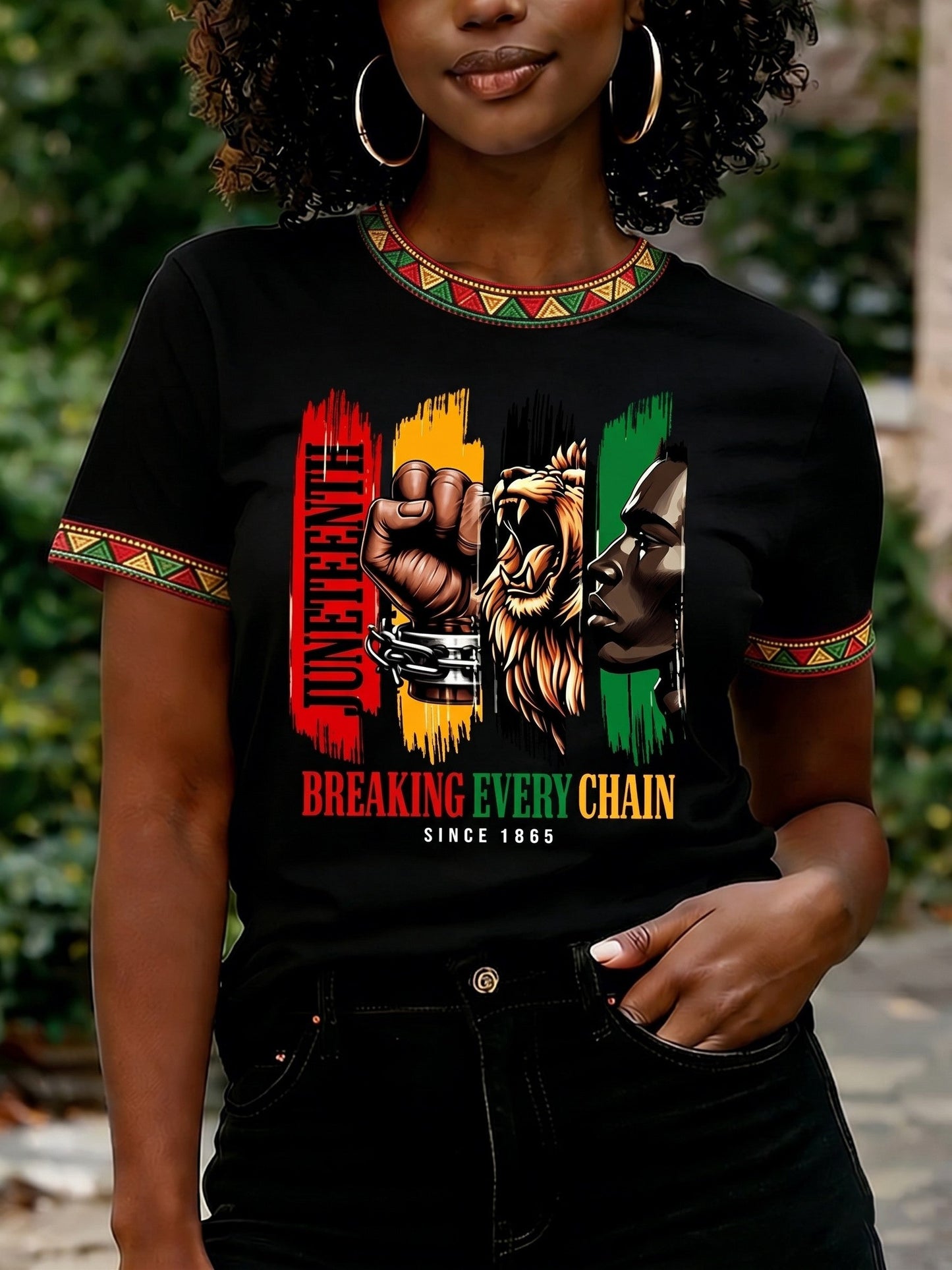 Women's Juneteenth 1865 Printed T-shirt