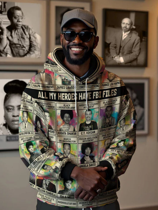 Men's All My Heroes Have FBI Files Hoodie
