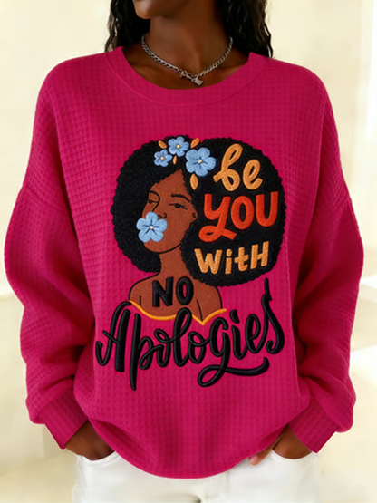 Women's polyester sweatshirt