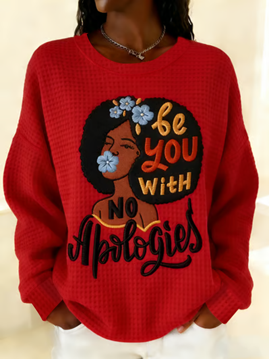 Women's polyester sweatshirt