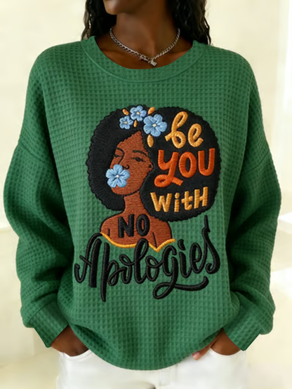 Women's polyester sweatshirt