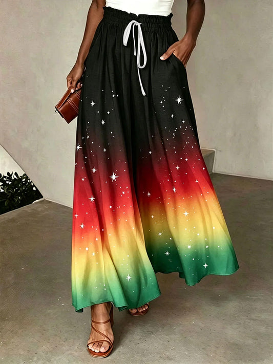 Women's Juneteenth Print Casual Pants