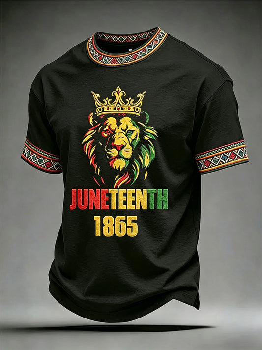 Men's Juneteenth Print Casual Tee