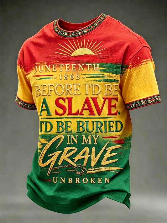 Men's Juneteenth Short Sleeves T-shirt