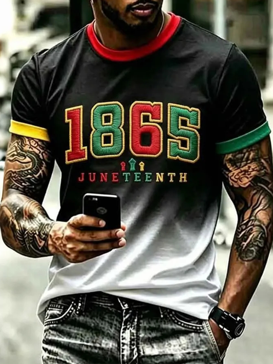 Men's Juneteenth 1865 Short Sleeves T-shirt