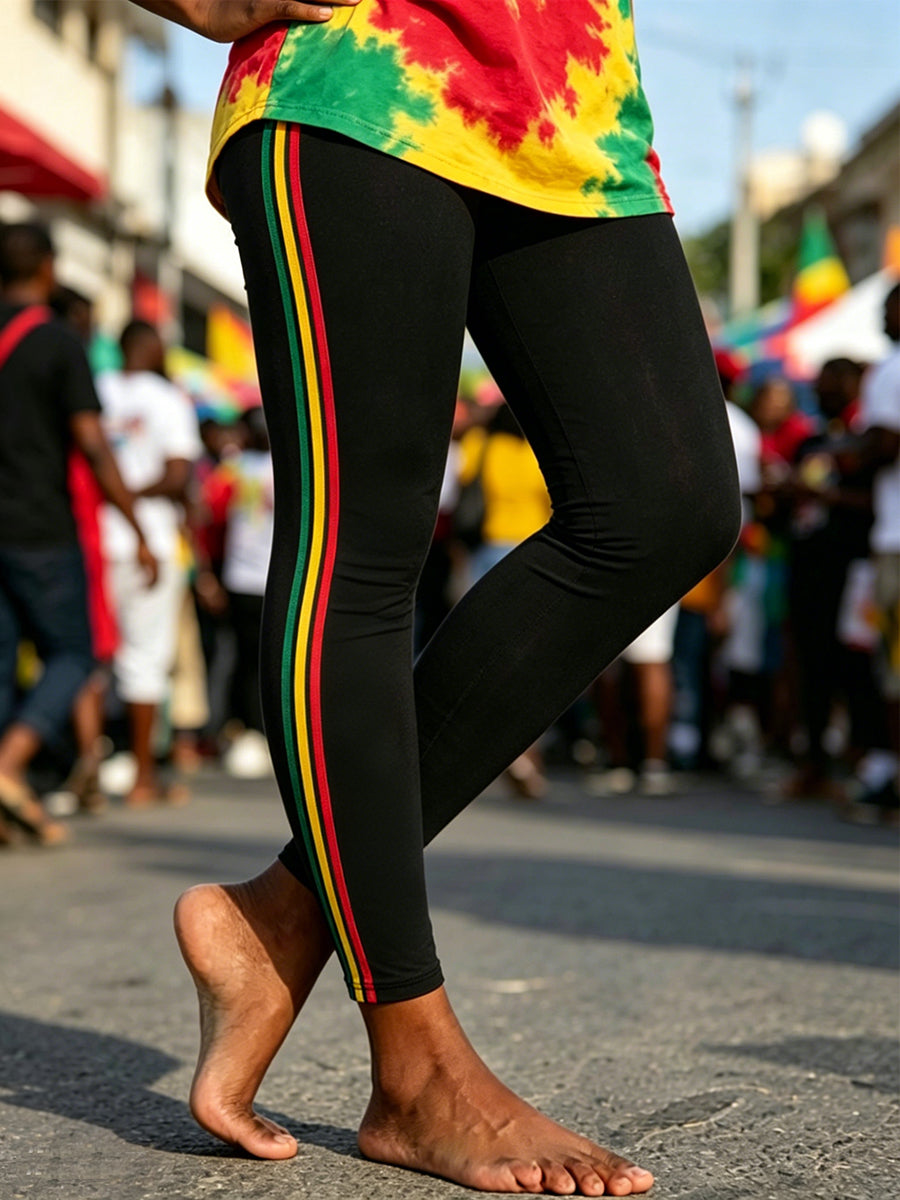 Women's Juneteenth Print Casual Leggings