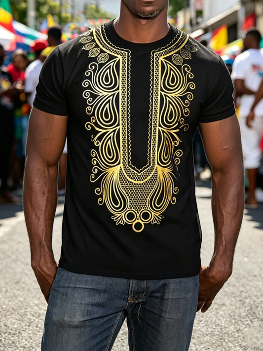 Men's Juneteenth Print short sleeves t-shirt
