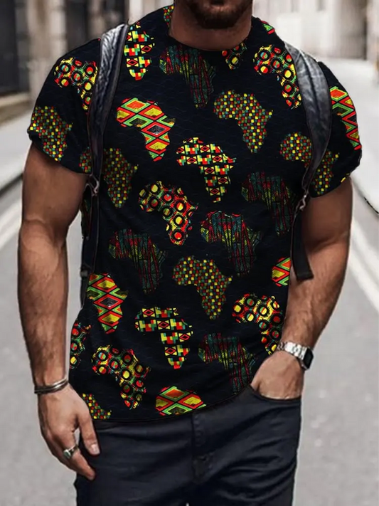 Men's Juneteenth Print short sleeves t-shirt