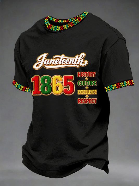 Men's Juneteenth Print Casual Tee