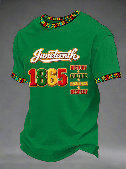Men's Juneteenth Print Casual Tee