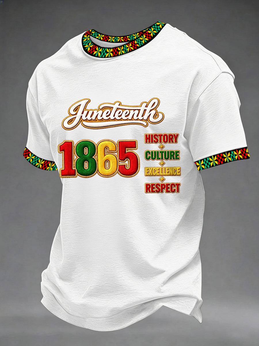 Men's Juneteenth Print Casual Tee