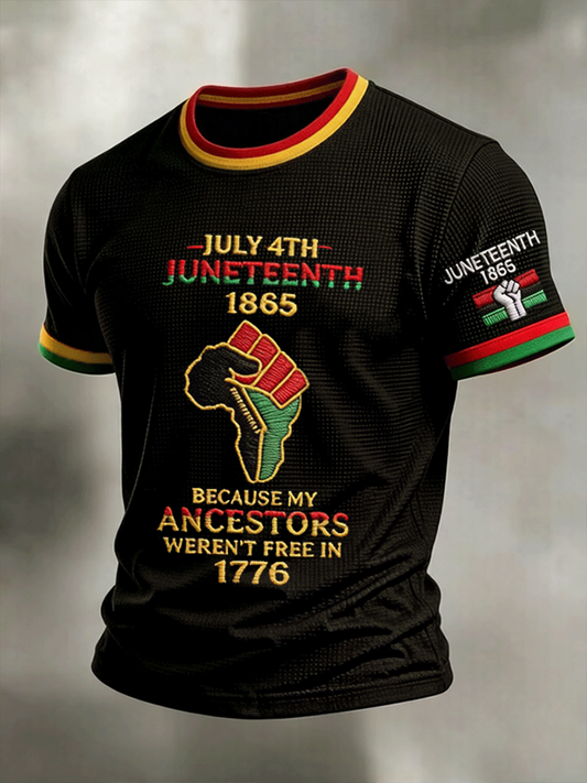 Men's Juneteenth Waffle Short Sleeve