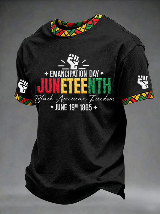 Men's Juneteenth Print Casual Tee