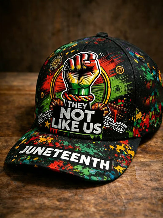 Unisex Juneteenth They Not Like Us Print Hat