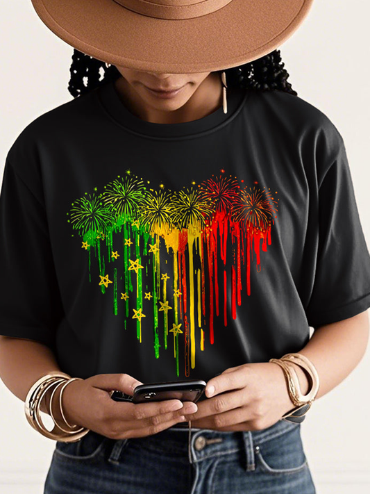 Women's Juneteenth Love Short Sleeve T-Shirt
