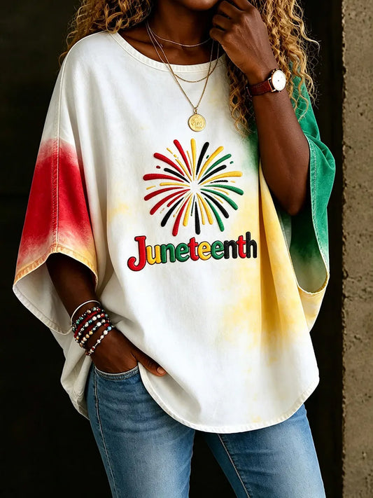 Women's Junteenth Print Top