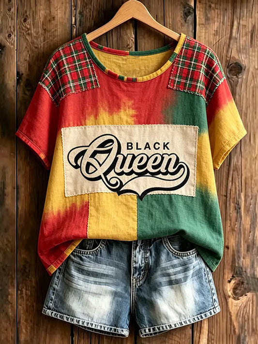 Women's Juneteenth Print Casual Tee