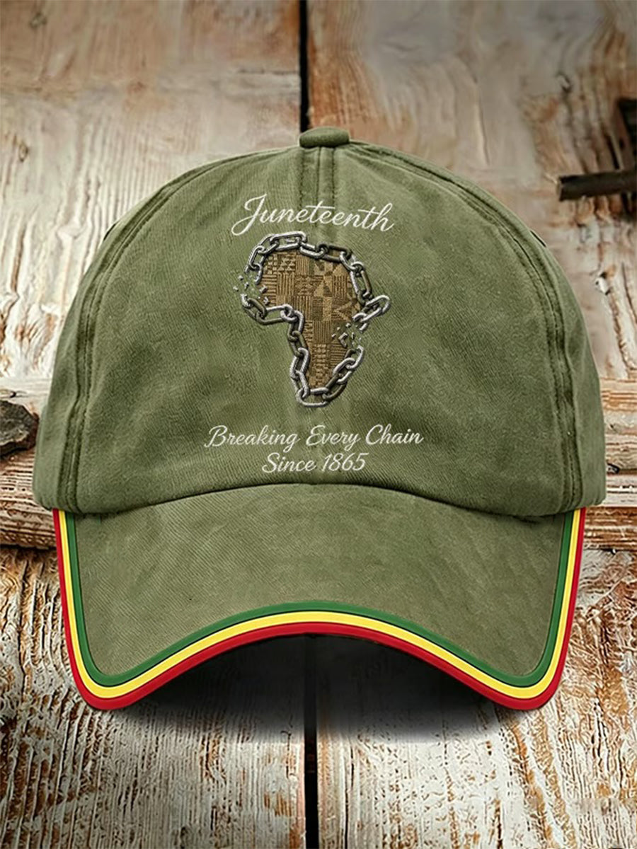 Unisex Juneteenth Breaking Every Chain Since 1865 Hat
