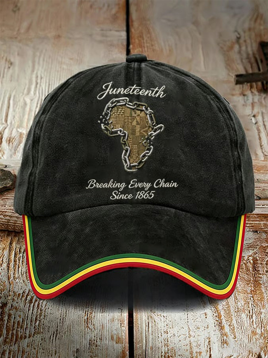 Unisex Juneteenth Breaking Every Chain Since 1865 Hat