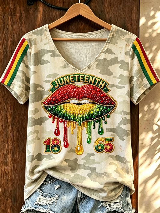 Women's Juneteenth 1865 Short-sleeved T-shirt