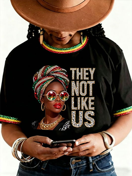 Women's They Not Like Us Short-sleeved T-shirt